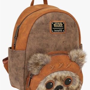 Loungefly Star Wars Ewok Kids Backpack - Tan and Brown